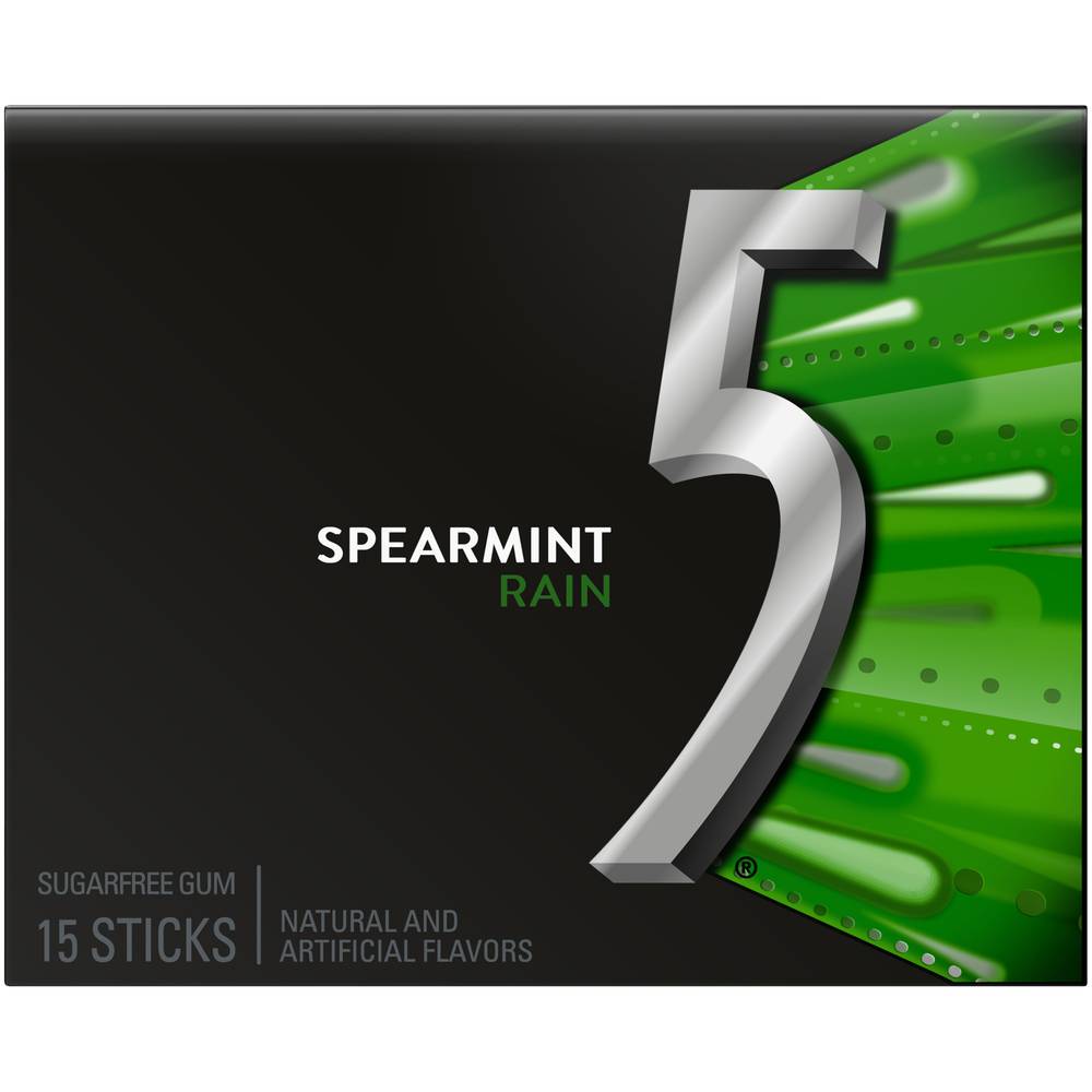 5 Sugar Free Spearmint Rain Gum (15 g)