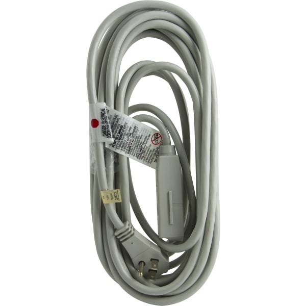 General Electric 3 Outlet Extension Cord 25' Long Cord Flat Plug Gray 43025