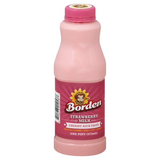 Borden Strawberry Milk (473 ml)