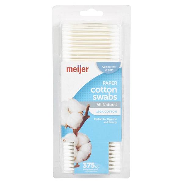 Meijer Cotton Swabs (375 ct)