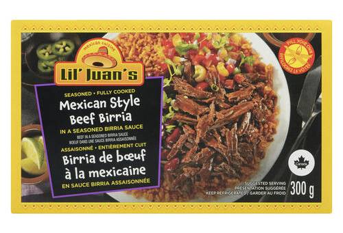 Lil' Juan'S Birria De BUf À La Mexicaine En Sauce Birria Assaisonnée 300 G / Lil' Juan's Beef Birria Mexican Style In Seasoned Birria Sauce 300 g