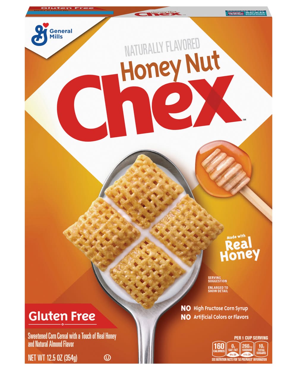 Chex Gluten Free Breakfast Cereal, Honey Nut (12.5 oz)