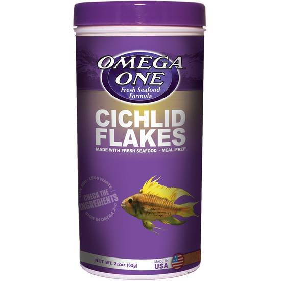 Omega One Cichlid Flakes (2.2 oz)