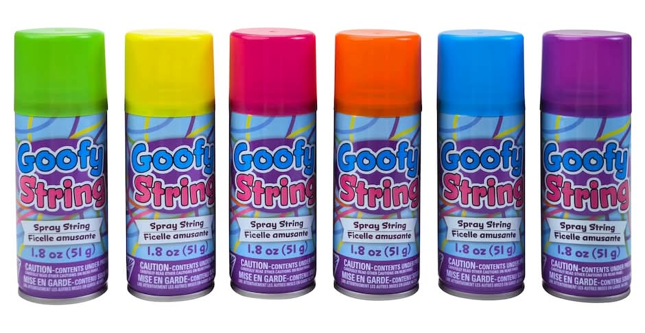 Goofy String Party Spray, Assorted (1.8 oz)