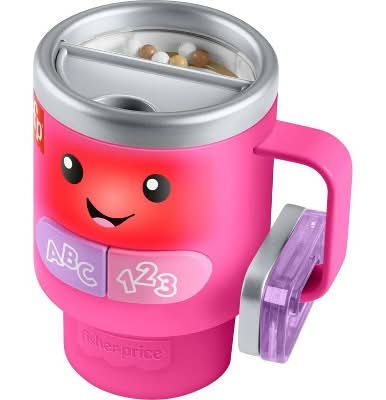 Fisher-Price Laugh & Learn Wake Up Coffee Mug, Pink