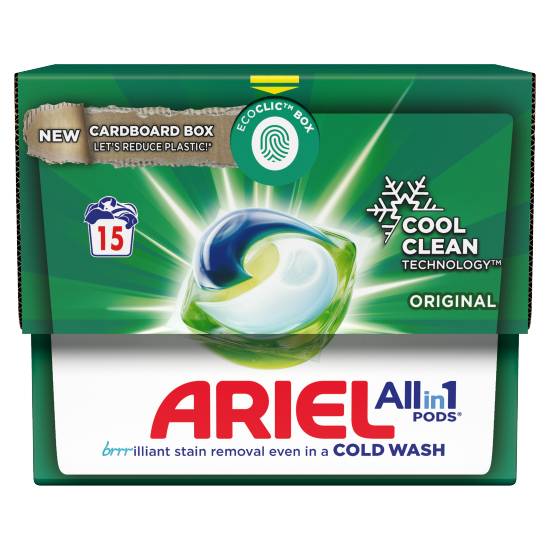 Ariel All-In-1 Pods Washing Liquid Capsules (15 pack)