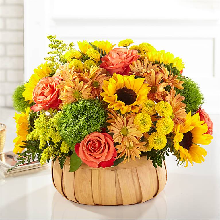 Harvest Sunflower Basket