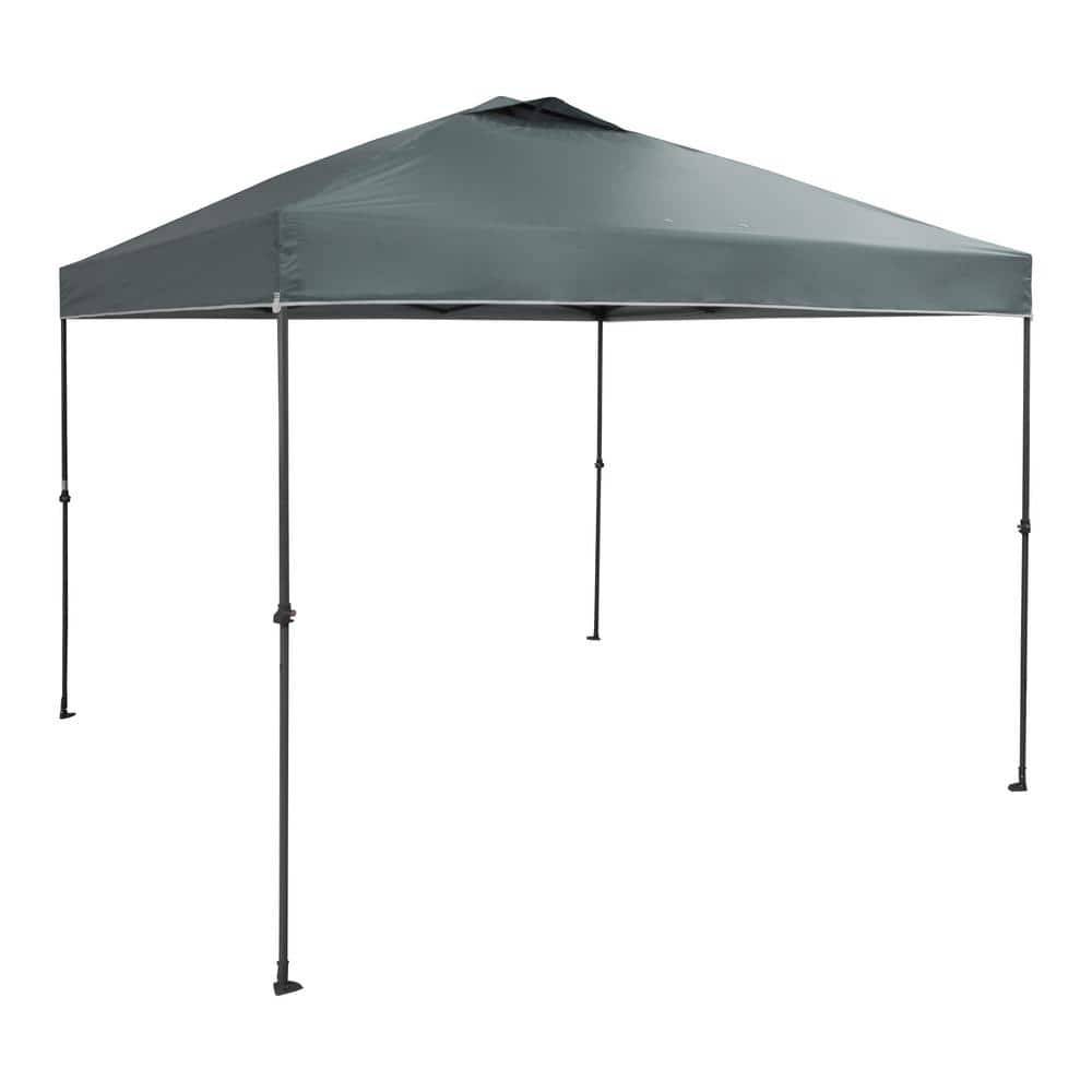 Everbilt 10 Ft. X 10 Ft. Grey Instant Canopy Pop Up Tent