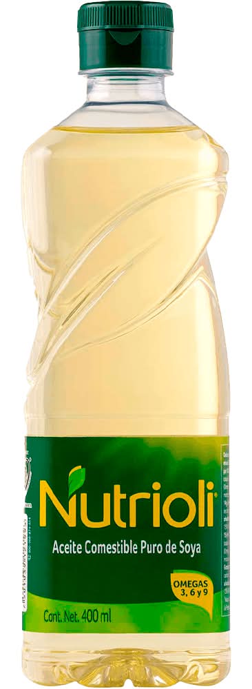 Nutrioli · Aceite comestible puro de soya (400 ml)