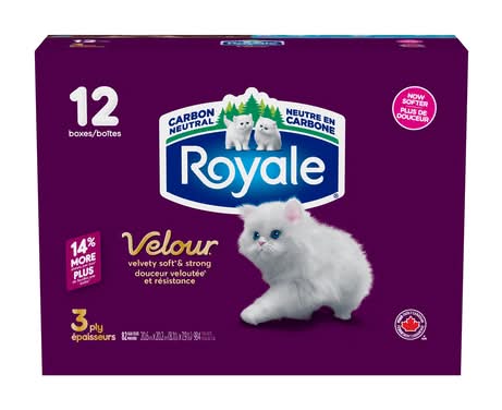 Royale Velour Facial Tissue (12 ct)