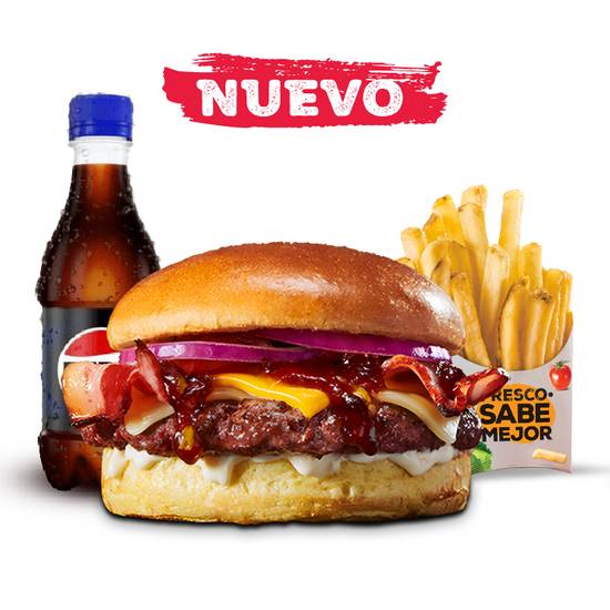 COMBO HAMBURGUESA JACK DANIELS