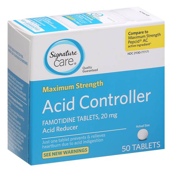Signature Care Maximum Strength 20 mg Acid Controller (50 ct)