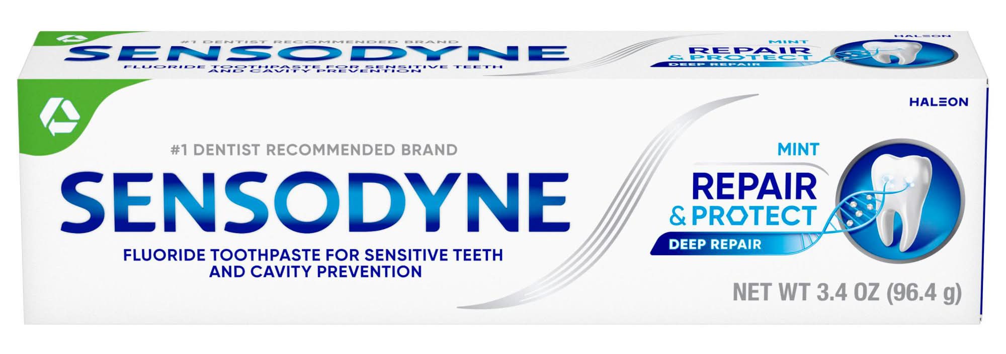 Sensodyne Repair & Protect Fluoride Toothpaste, Mint (3.4 oz)