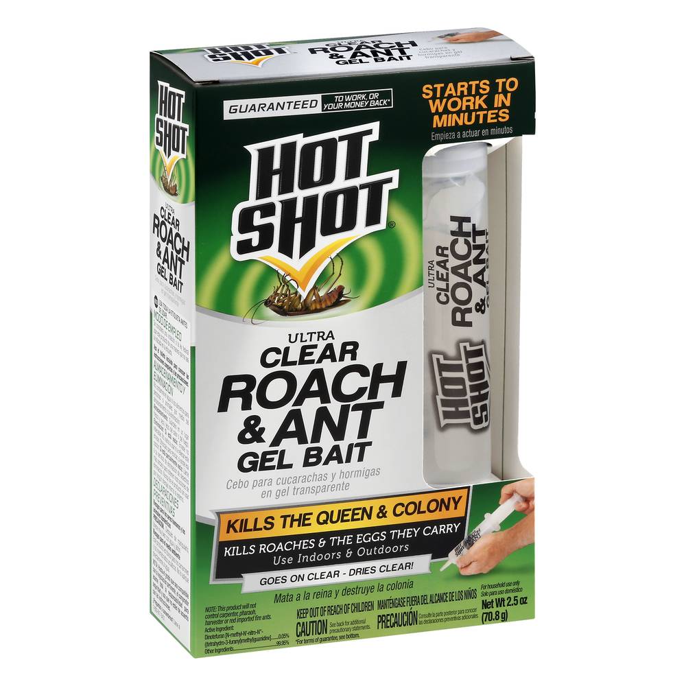 Hot Shot Ultra Clear Roach & Ant Gel Bait (2.5 oz)