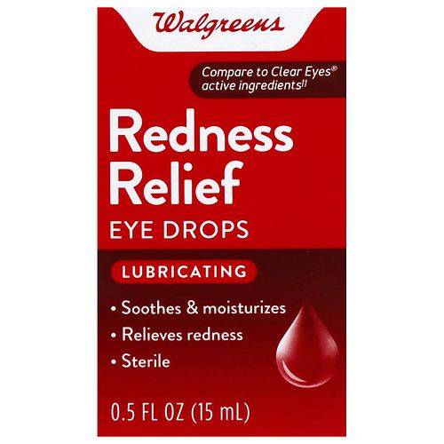 Walgreens Redness Relief Eye Drops - 0.5 oz