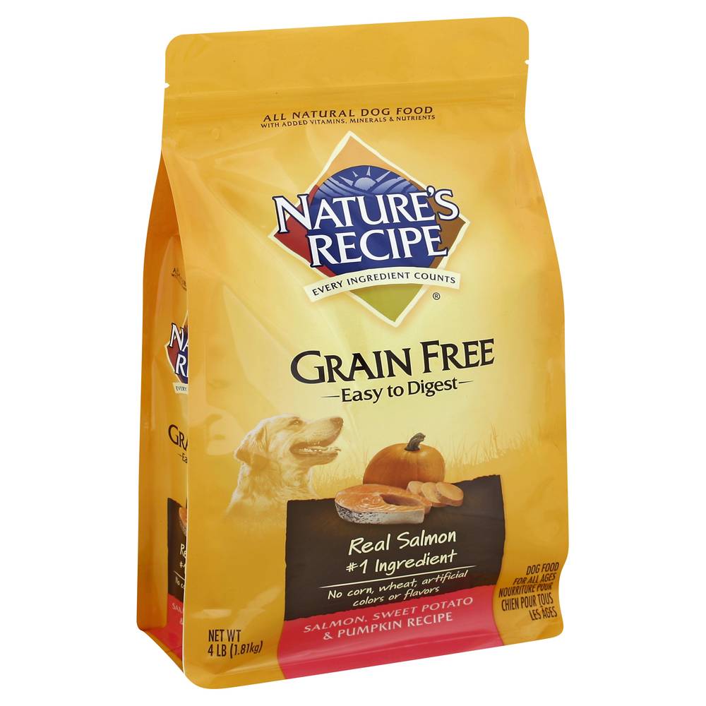 Nature's Recipe Dog Food Salmon Sweet Potato & Pumpkin Recipe (4 lbs)