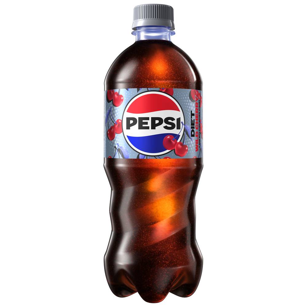 Pepsi Diet Cola Soda (20 fl oz) (wild cherry)