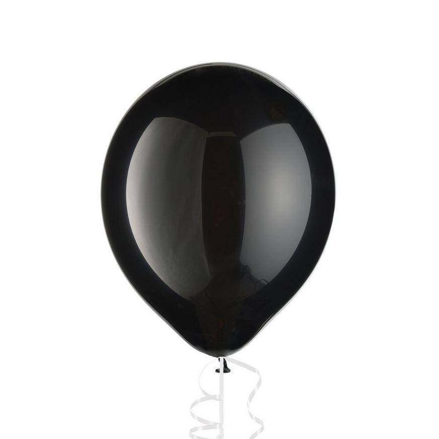 Uninflated 1ct, 12in, Black Balloon