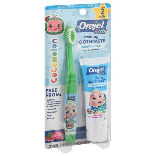 Orajel Kids Watermelon Toothpaste & Toothbrush Stage 2 (2 ct )