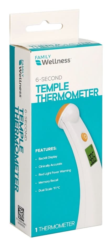 Family Wellness 6 Second Temple Thermometer