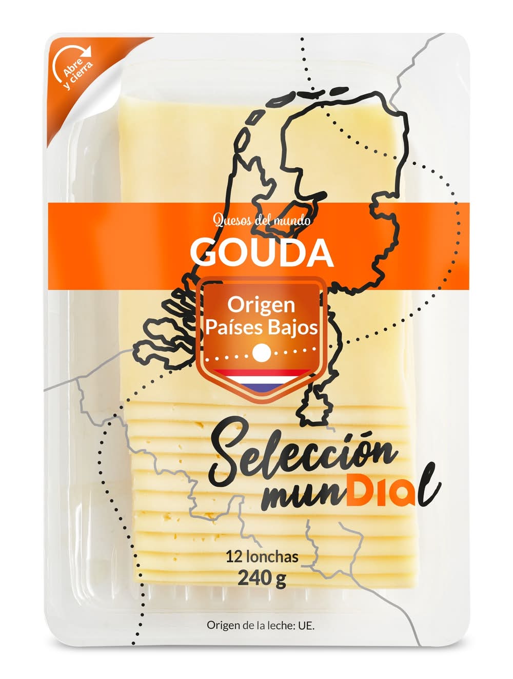 Queso Gouda Dia Selección Mundial Sobre 240 G