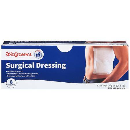 Walgreens Surgical Dressing, 8 in x 10 in (8 ct)