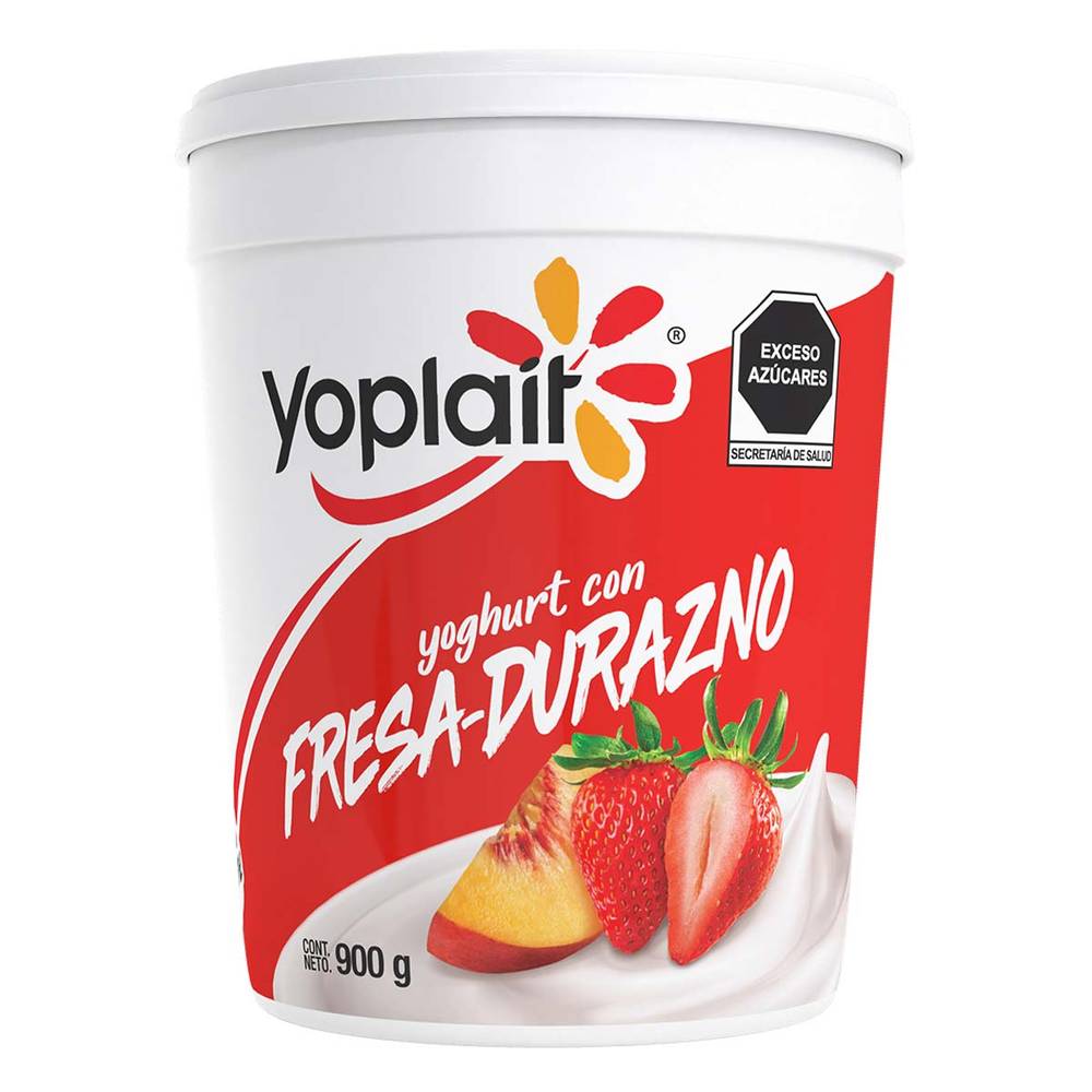 Yoplait · Yoghurt con fresa y durazno (900 g)