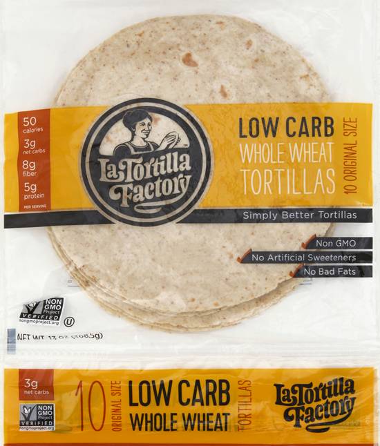 La Tortilla Factory Low Carb Whole Wheat Tortillas (13 oz)