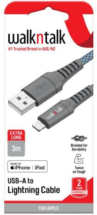 WNT USB-A to Lightning 3 Metre Cable