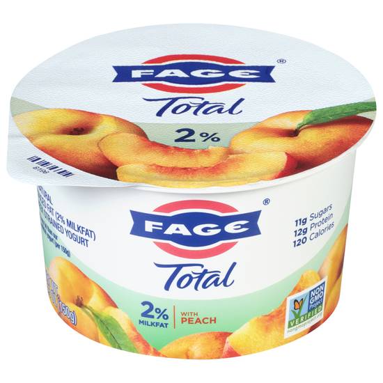 Fage Total Greek Strained Yogurt With Peach