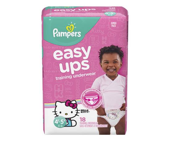 Pampers Easy Ups Training Underwear For Girls (18 ea)