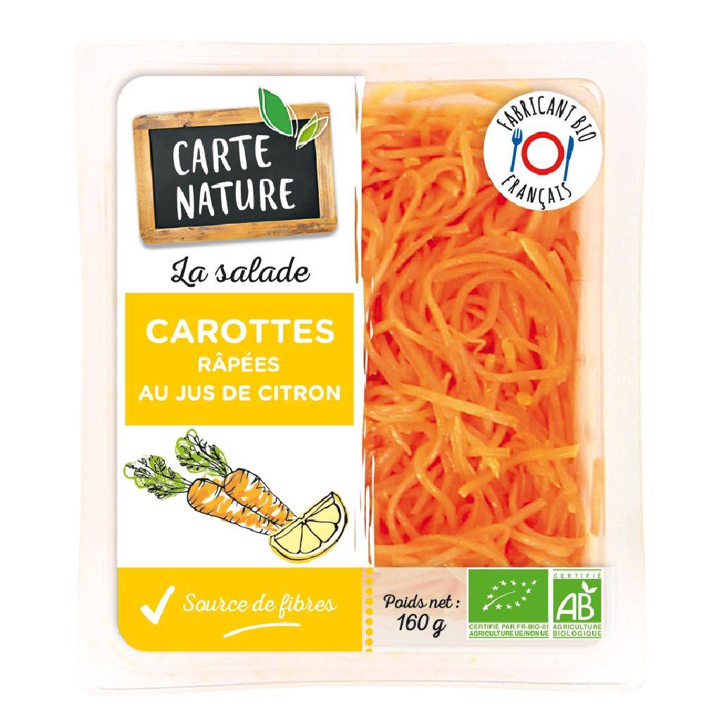 Carotte rapee 160g - CARTE NATURE - BIO