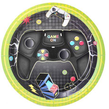 7" Game on paper plates