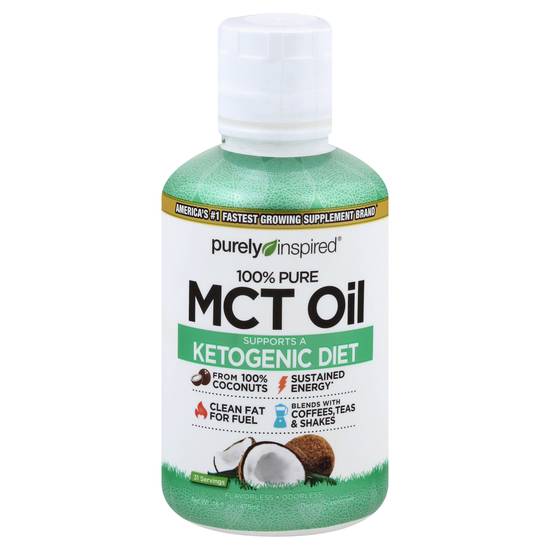 Purely Inspired 100% Pure Mct Oil Supports a Ketogenic Diet