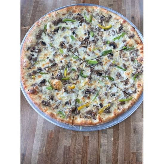 10" White Philly Steak Deluxe Pizza