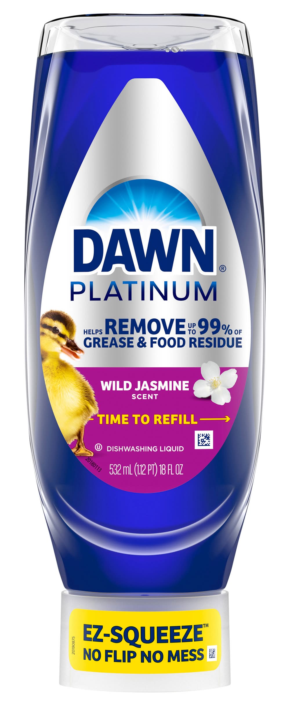 Dawn Platinum Hand Dishwashing Liquid, Wild Jasmine (18 fl oz)