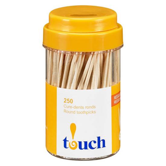 Touch cure-dents ronds réguliers (250 un) - regular round toothpicks (250 units)