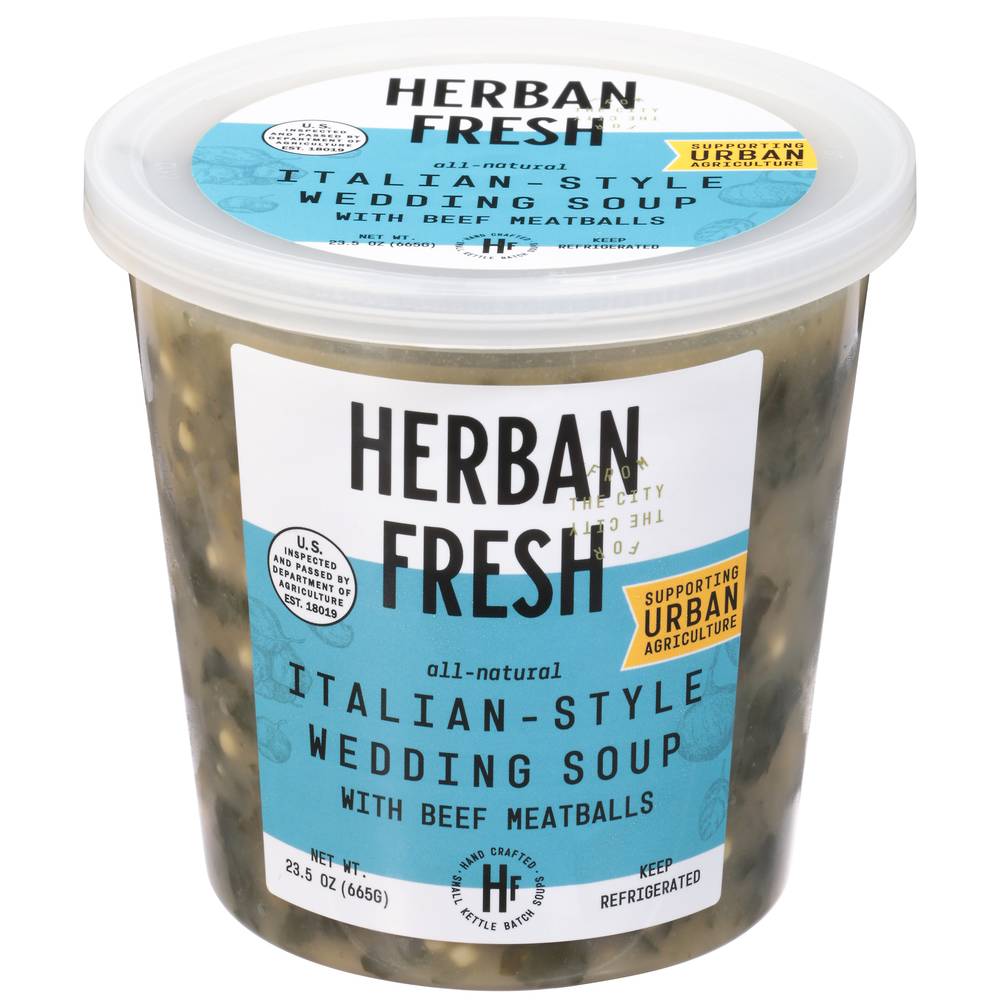 Herban Fresh Italian Style Wedding Soup With Beef Meatballs (23.5 oz)