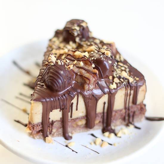 Healthy Snickers Pie