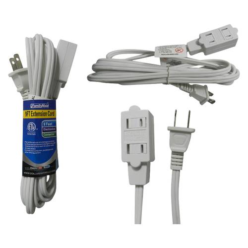 Family Maid Extension Cord ( 9 feet/white)