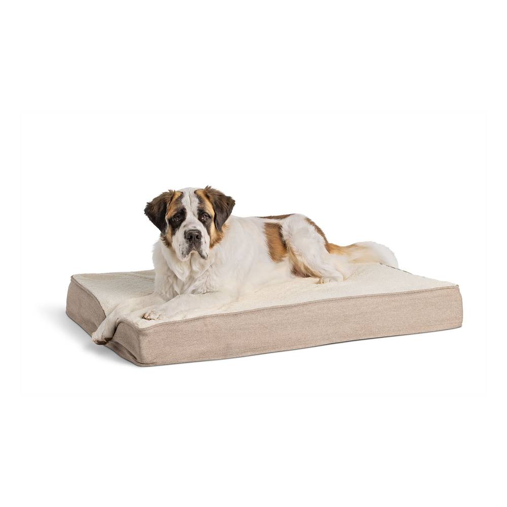 Top Paw® Orthopedic Mattress Dog Bed (Color: Tan, Size: 38\"L X 48\"W X 6\"H)