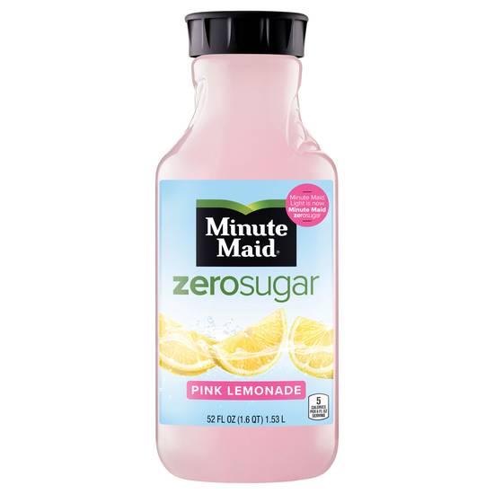 Minute Maid Zero Sugar Pink Lemonade Juice (52 fl oz)