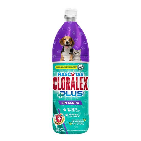 Cloralex limpiador mascotas eliminador de olores (botella 950 ml)