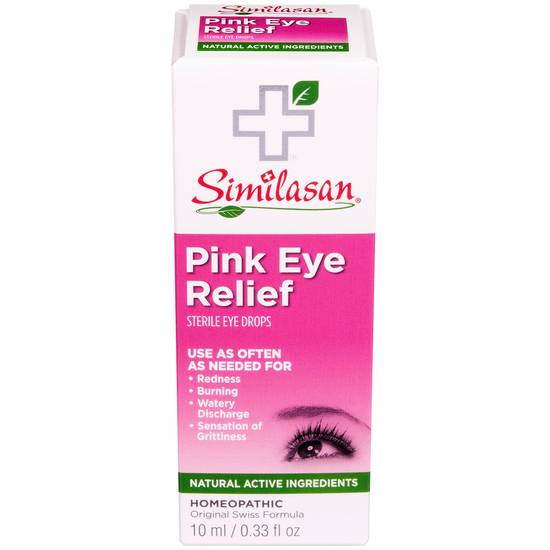 Homeopathic Similasan Eye Relief Drops, 0.33 OZ, Pink Eye Relief