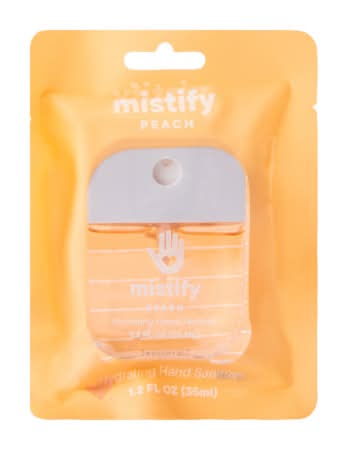Mistify Peach Hydrating Hand Sanitizer 1.2oz Peach