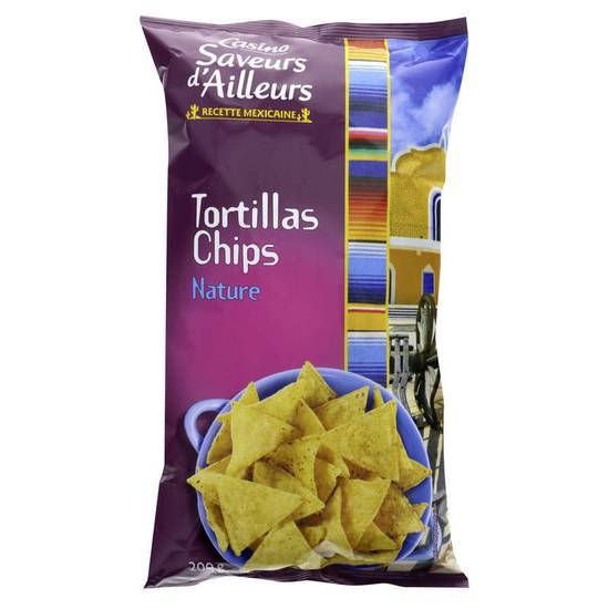 Casino Saveurs D'Ailleurs Tortillas - chips - Nature - Recette mexicaine 200g