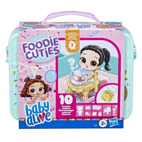 Baby Alive Foodie Cuties, Sweets Series 1, poupée de 7,6 cm, 10 surprises dans un étui de style boîte à lunch