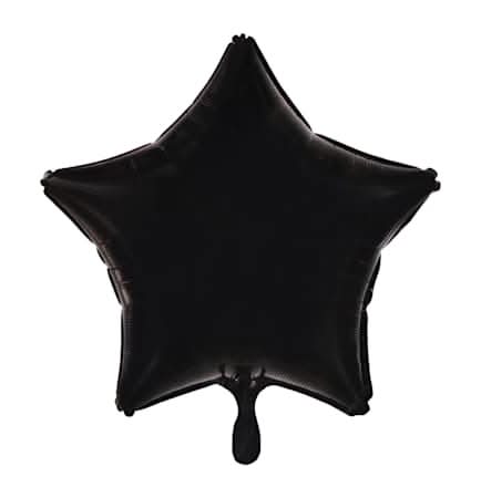 INFLATED Black Star Party Balloon Black