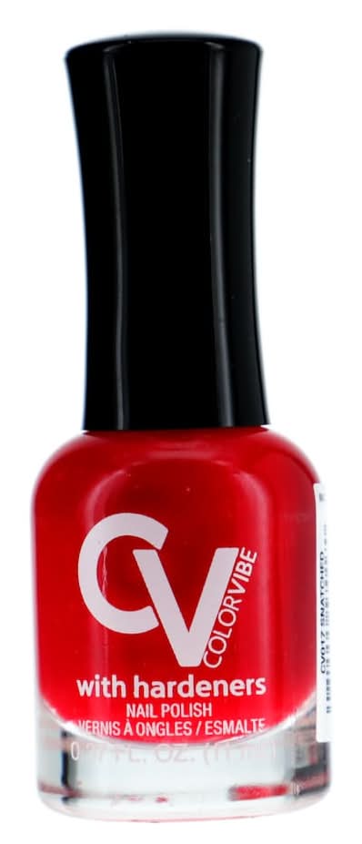 Color Vibe Nail Polish With Hardeners, Red (11 ml)