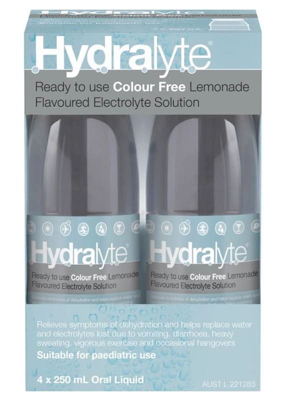 Hydralyte Lemonade RTD Solution 250ml 4pk